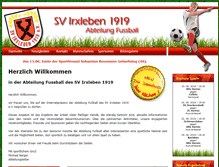 Tablet Screenshot of fussball-irxleben.de